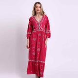 Saint Womens Red Geometric Dress