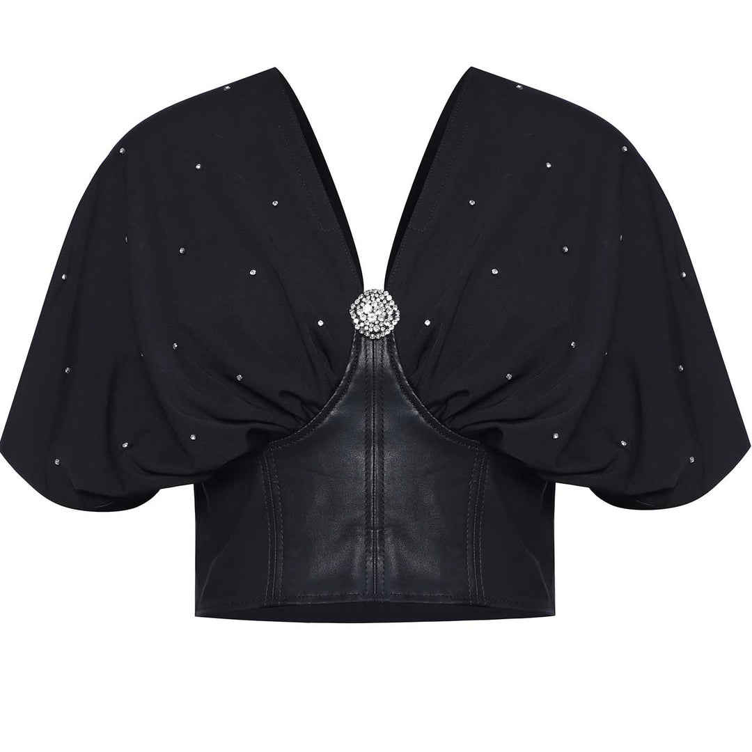 Saint Oriana Leather Jacket – Black beauty that defines sophistication. Make a statement with this iconic fashion piece