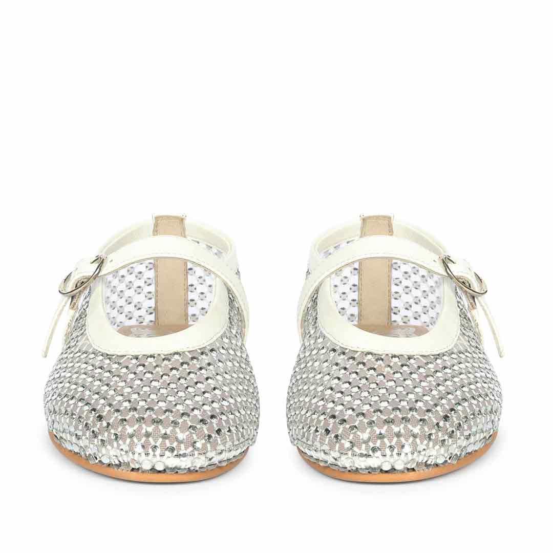 Saint Silver Leather Flat