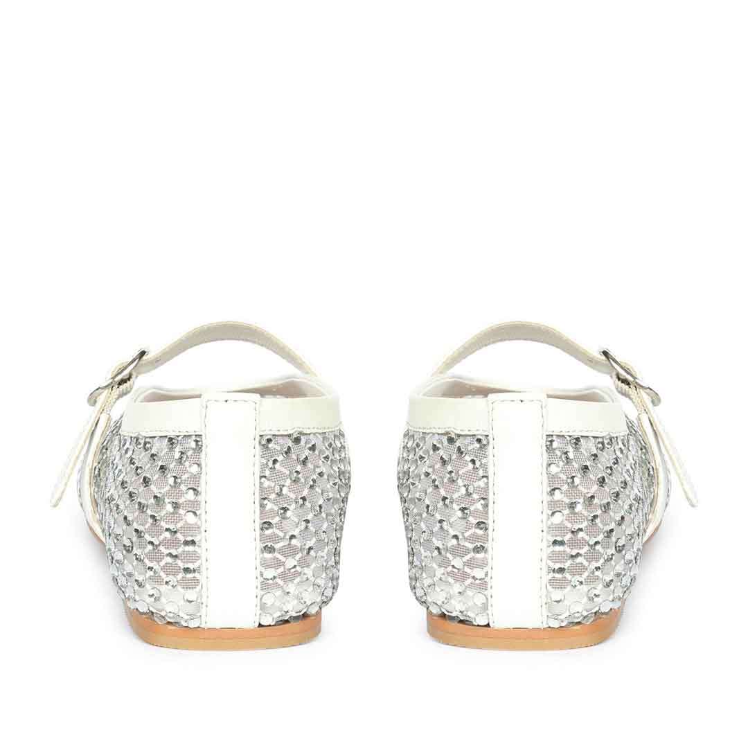 Saint Silver Leather Flat