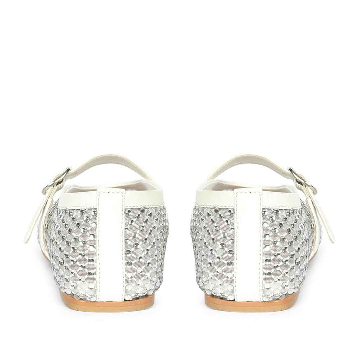 Saint Silver Leather Flat