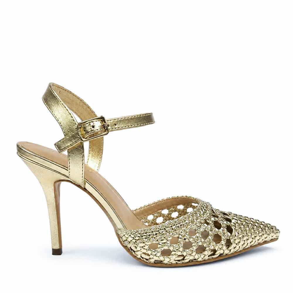 Saint Kylie Silver Crystal Bow Hot Pink Leather Pumps