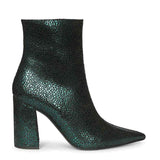 Saint Lorena Green Metallic Leather High Ankle Boots