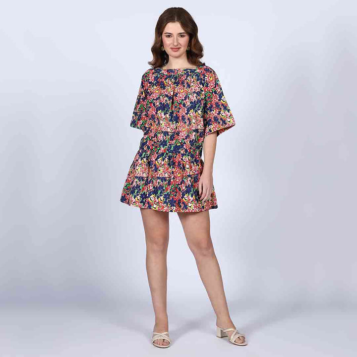 Saint Luciana Multi Cotton Lining Short Dress