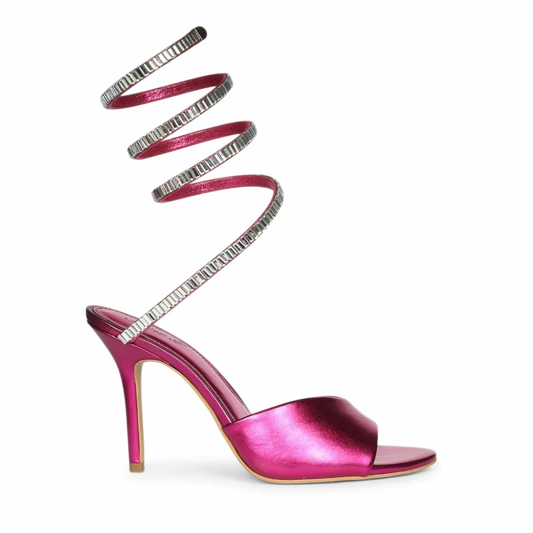 Saint Colette Fuchsia Strappy Heels