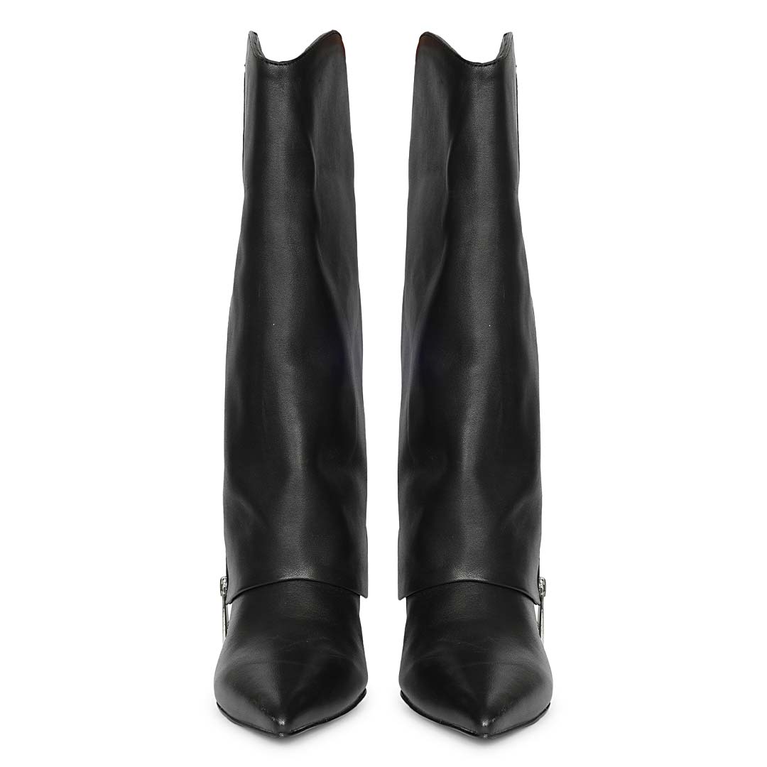 Saint Black Leather Long Boots