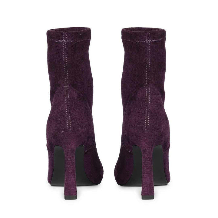 Saint Aubergine Leather Ankle Boots
