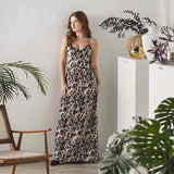 Saint Celine Ivory Cut-out Waist Maxi Dress