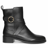 Saint Marina Black Leather High Ankle Boots