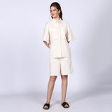 Saint Aurora Ivory Cotton Poplin Co-ord Set