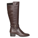 Saint Brown Leather Lace Up Long Boots