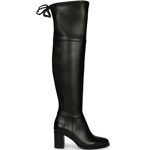 Saint Belinda Black Stretch Napa Thigh High Boots