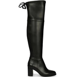 Saint Belinda Black Stretch Napa Thigh High Boots