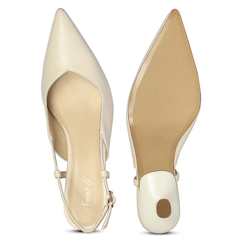 Saint Quinn Bone Print Leather Pumps