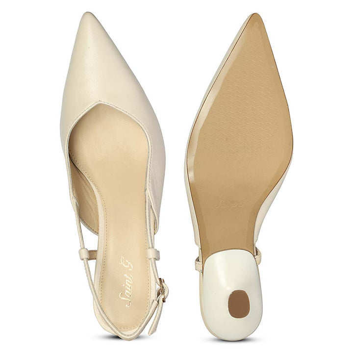 Saint Quinn Bone Print Leather Pumps
