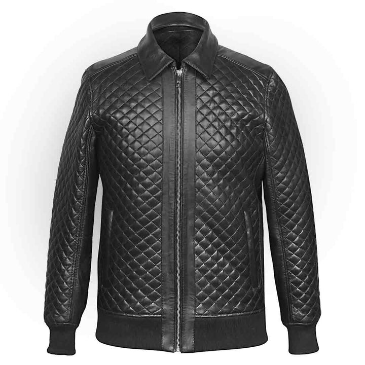 Saint Chevy Black Leather Men's Jackets