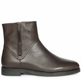 Saint Ryann Brown Leather Handcrafted  InSide Zippers Ankle Boots