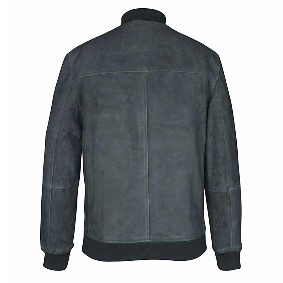 Saint Carlo Green Suede Bomber Jacket
