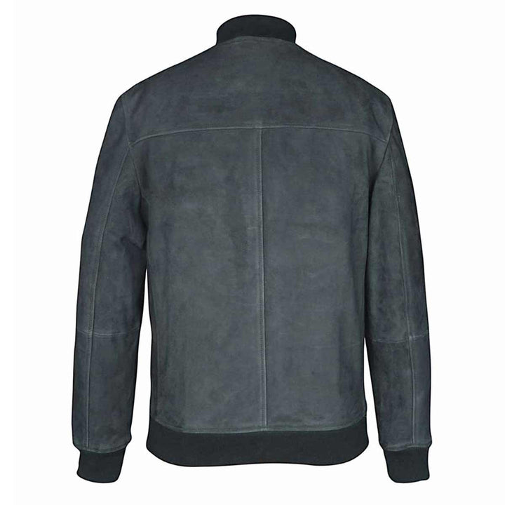 Saint Carlo Green Suede Bomber Jacket