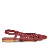Saint Orion Flower Maroom Metallic Leather Sandals