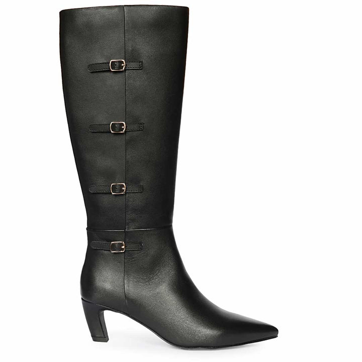 Saint  Black Leather Long Boots