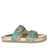 Saint Willow turquoise Footbed Sandals