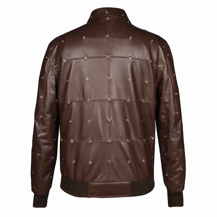 Saint Joshua Chocolate Brown Leather Men's Jackets