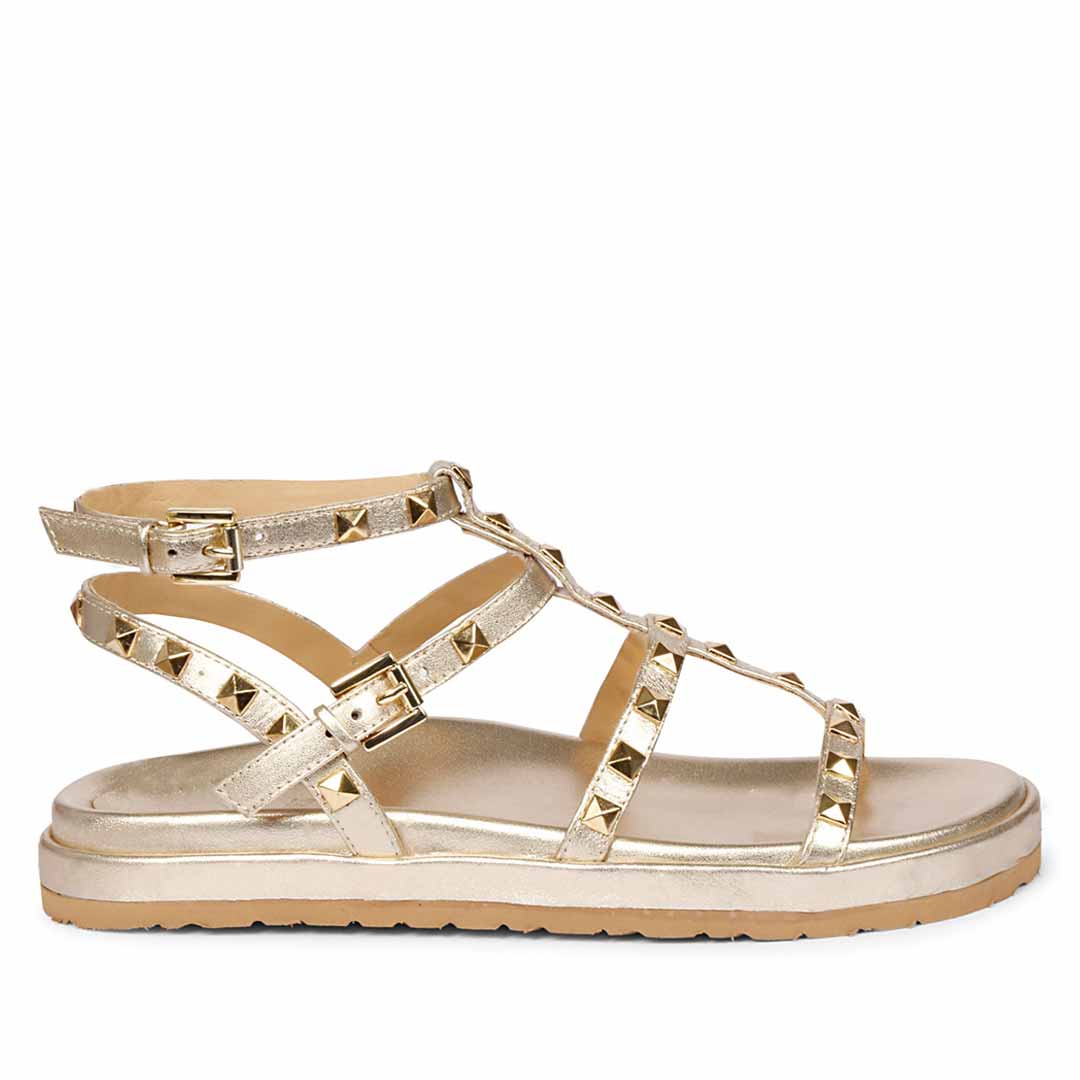 Saint Platin Leather Platform Sandals