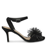 Saint Liora Black Suede Fringe Stilettos