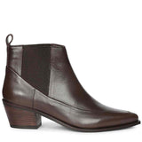 Saint Meline Brown Napa Leather Ankle Boots