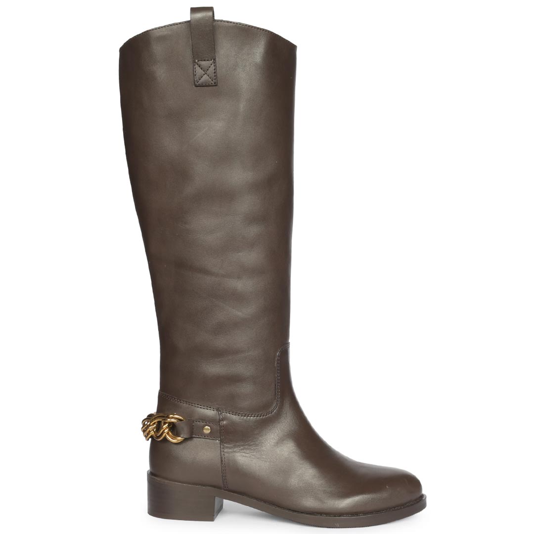 Saint  Brown Knee High Boots
