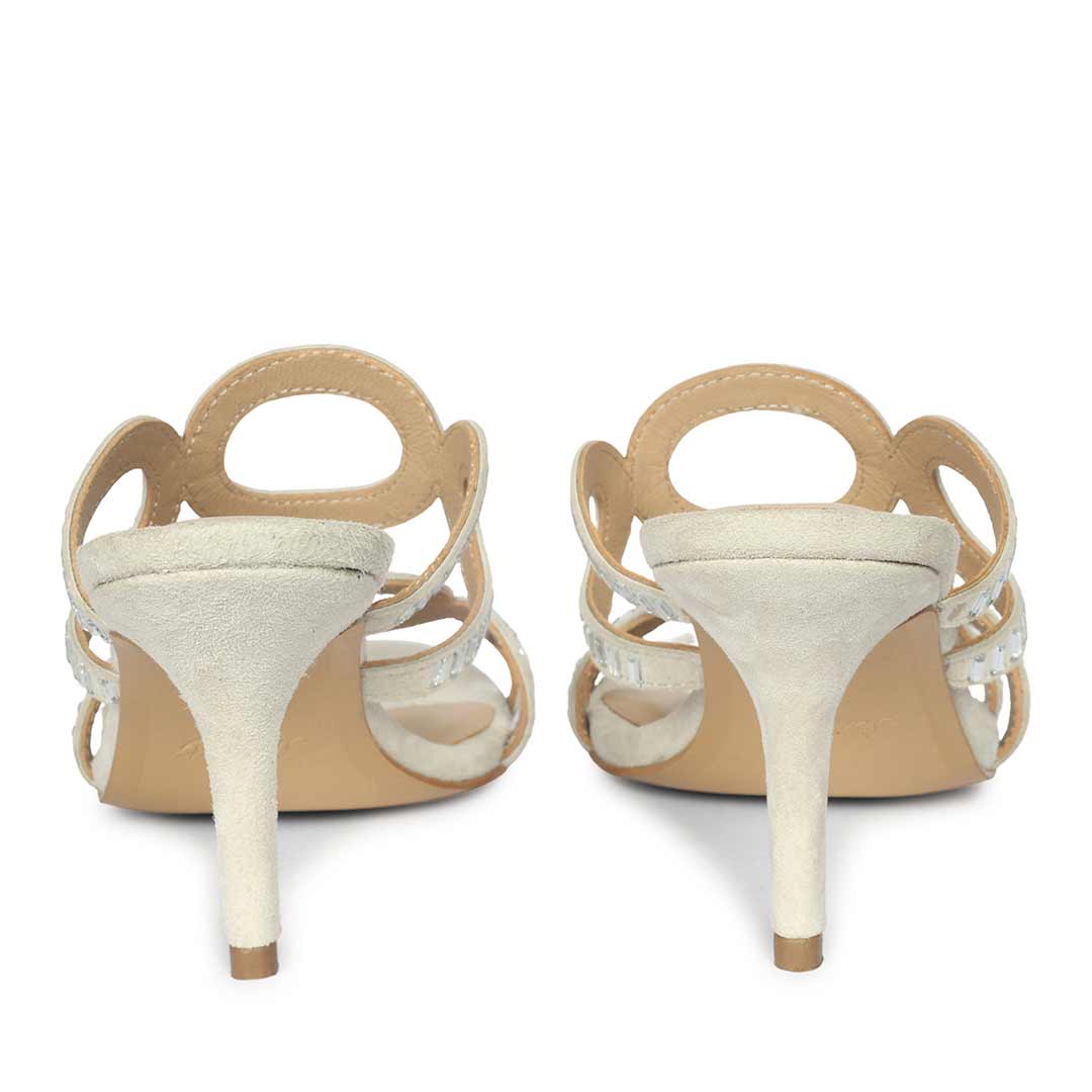 Saint Ivory Leather Heel
