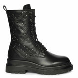 Saint Black Leather High Ankle Boots