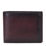 Dark Brown Leather Men's Wallet Set.