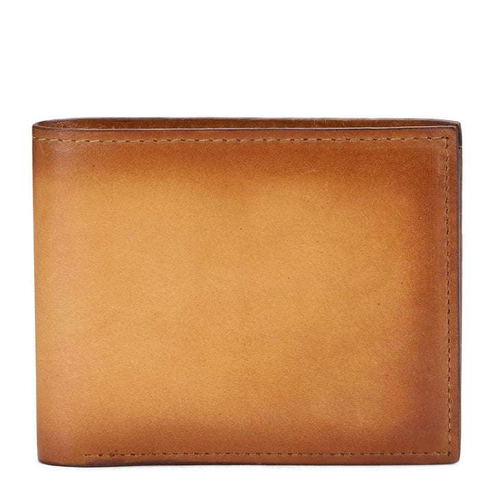 Tan Leather Men's Wallet Set.