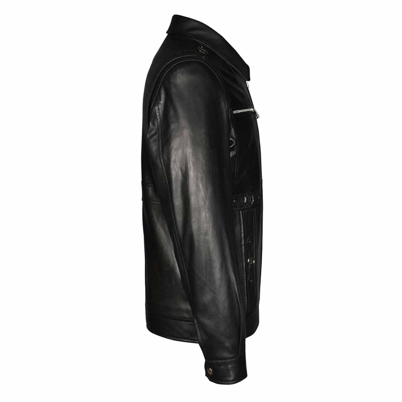 Buy Leather Jackets for Men - Black Bomber Jackets online | SaintG