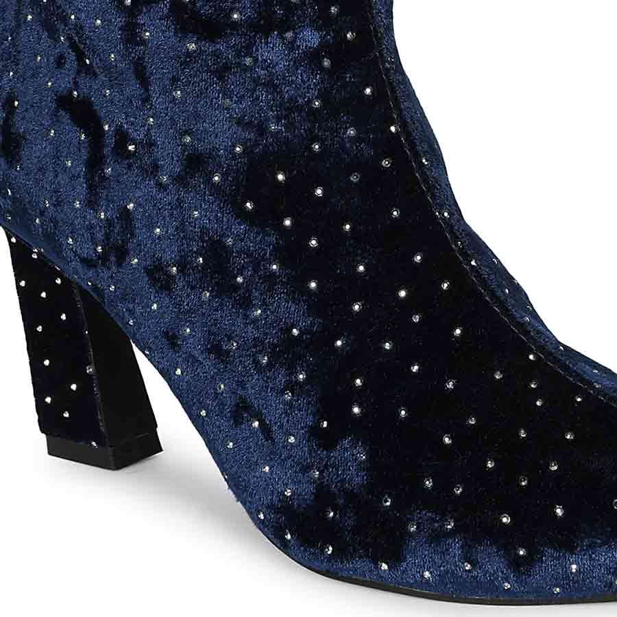 Saint BlueLeather High Ankle Boots