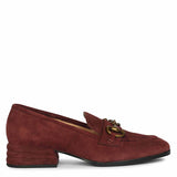 Saint Jacqueline Burgundy  Suede Leather Moccasins