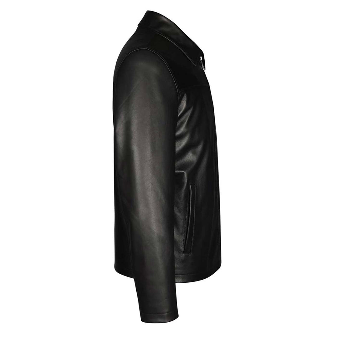 Saint Jory Black Leather Men's Jacket