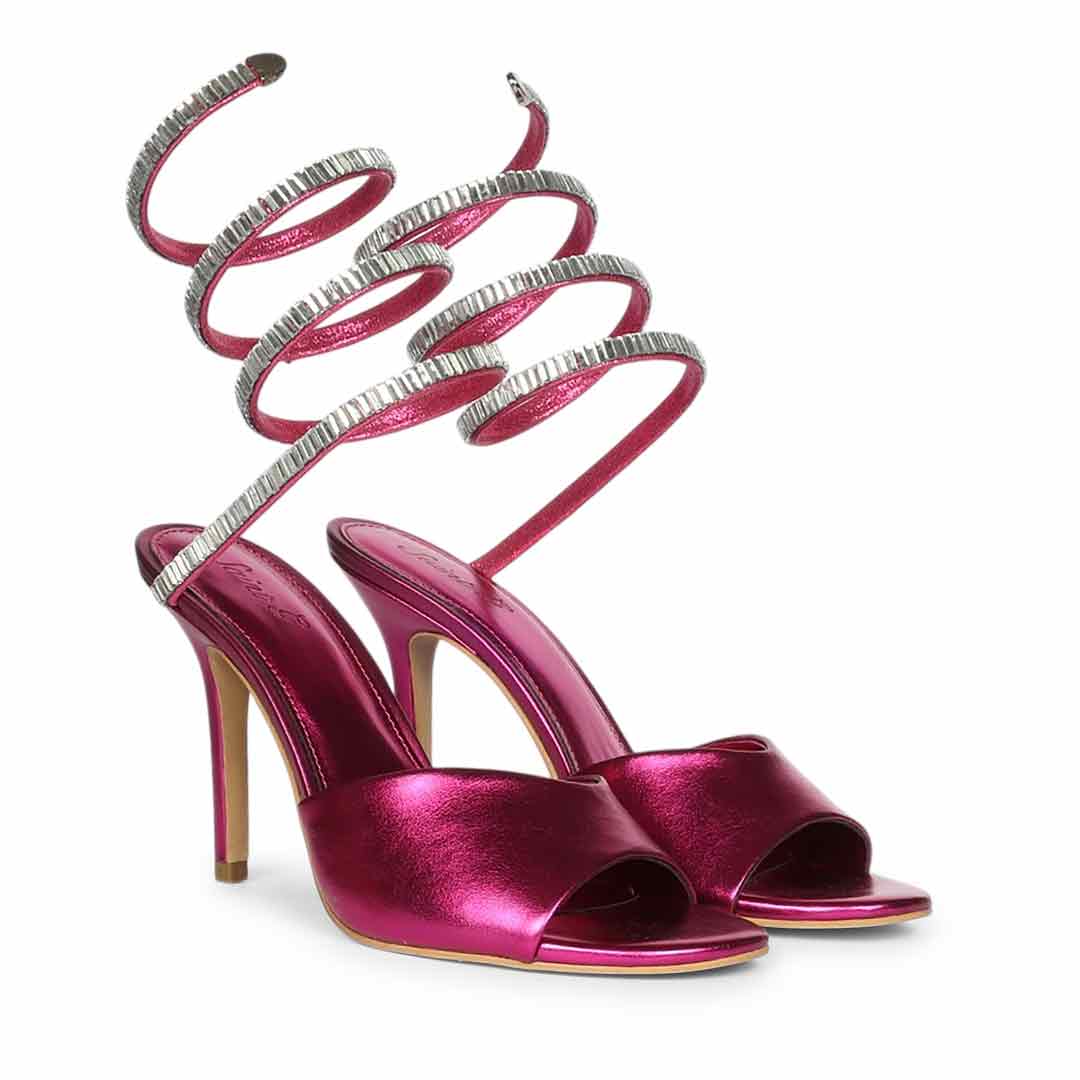 Saint Colette Fuchsia Strappy Heels