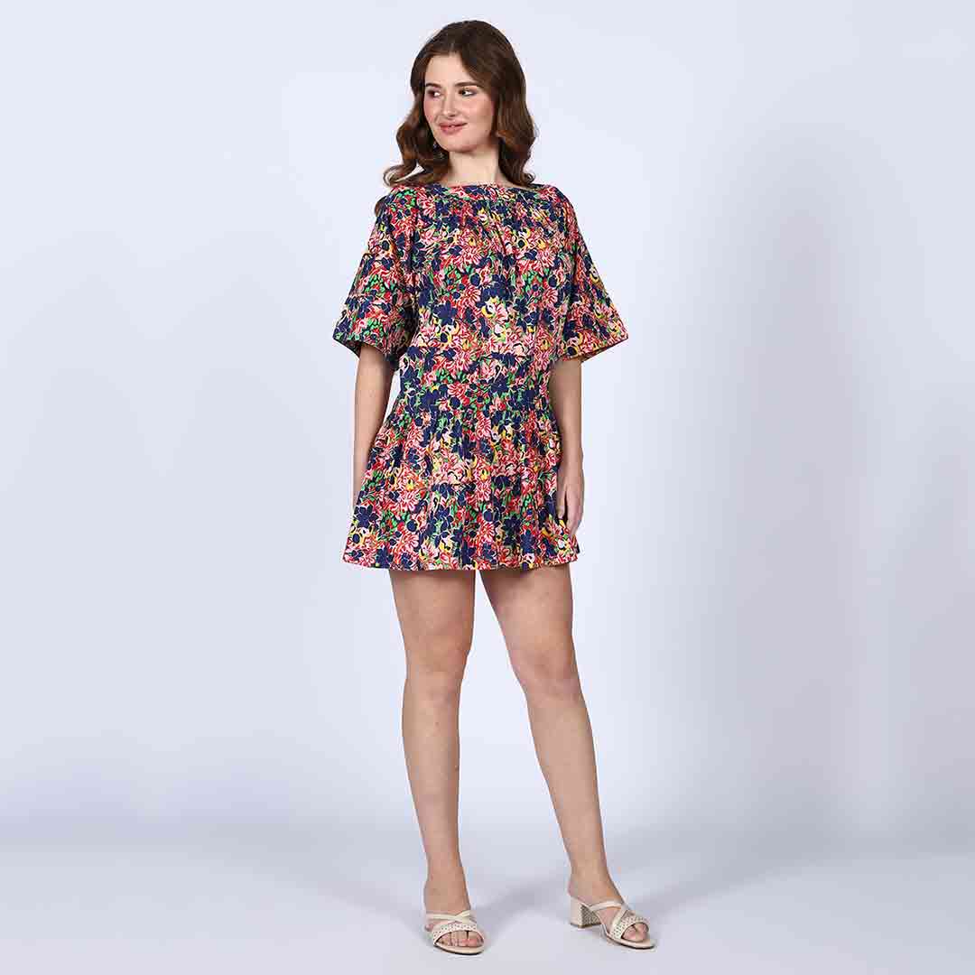 Saint Luciana Multi Cotton Lining Short Dress