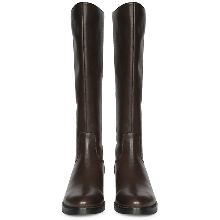 Saint Stella Brown Leather Knee High Boots