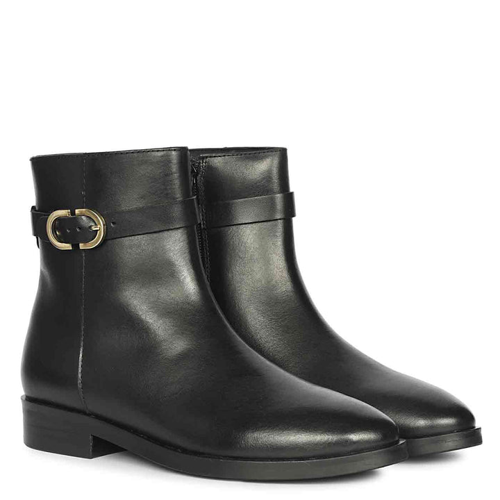 Buy buckle black boots