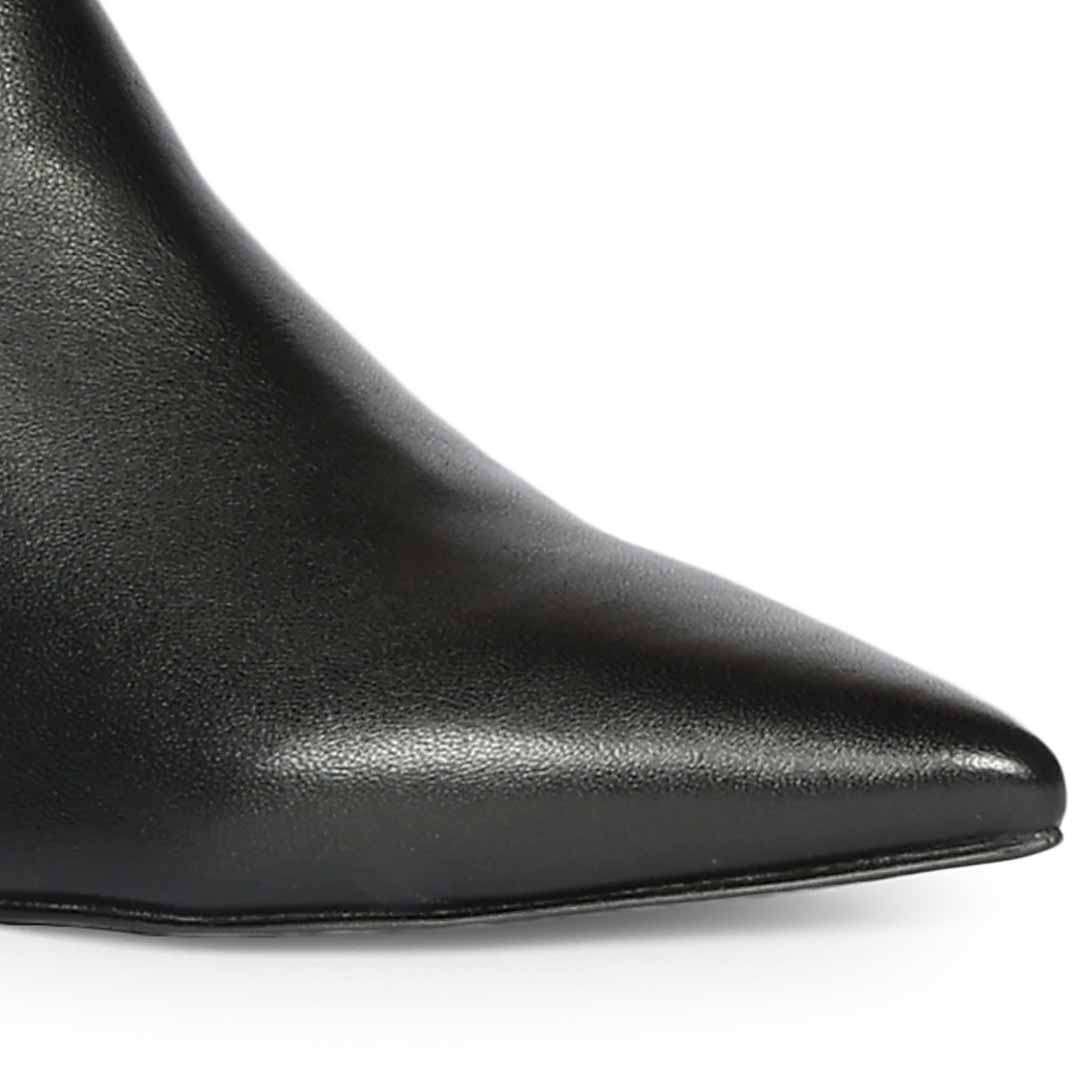 Saint  Black Leather Long Boots