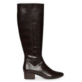 Saint Ivyanna Brown Snake-Embossed Knee High Boots