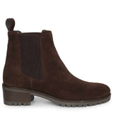 Saint Isa Brown Suede Leather Ankle Boots