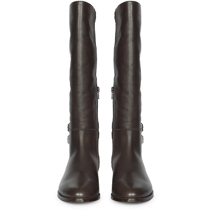 Saint Serafina Brown Leather Knee High Boots