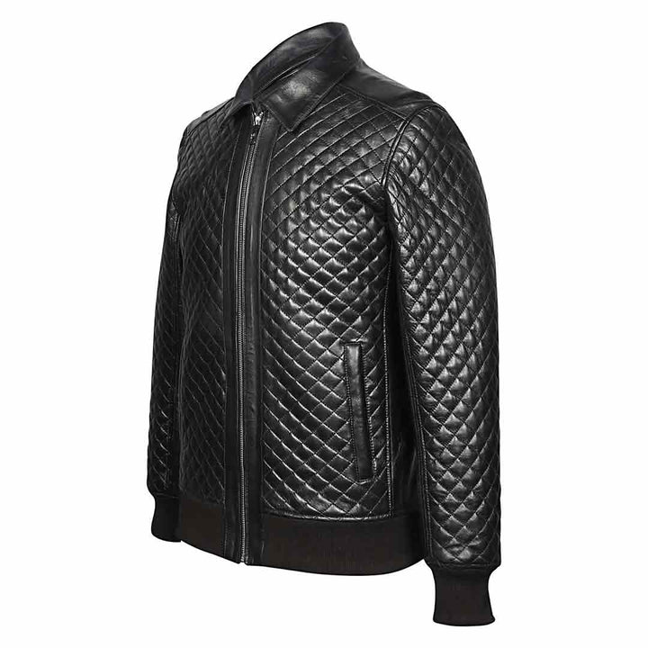 Saint Chevy Black Leather Men's Jackets