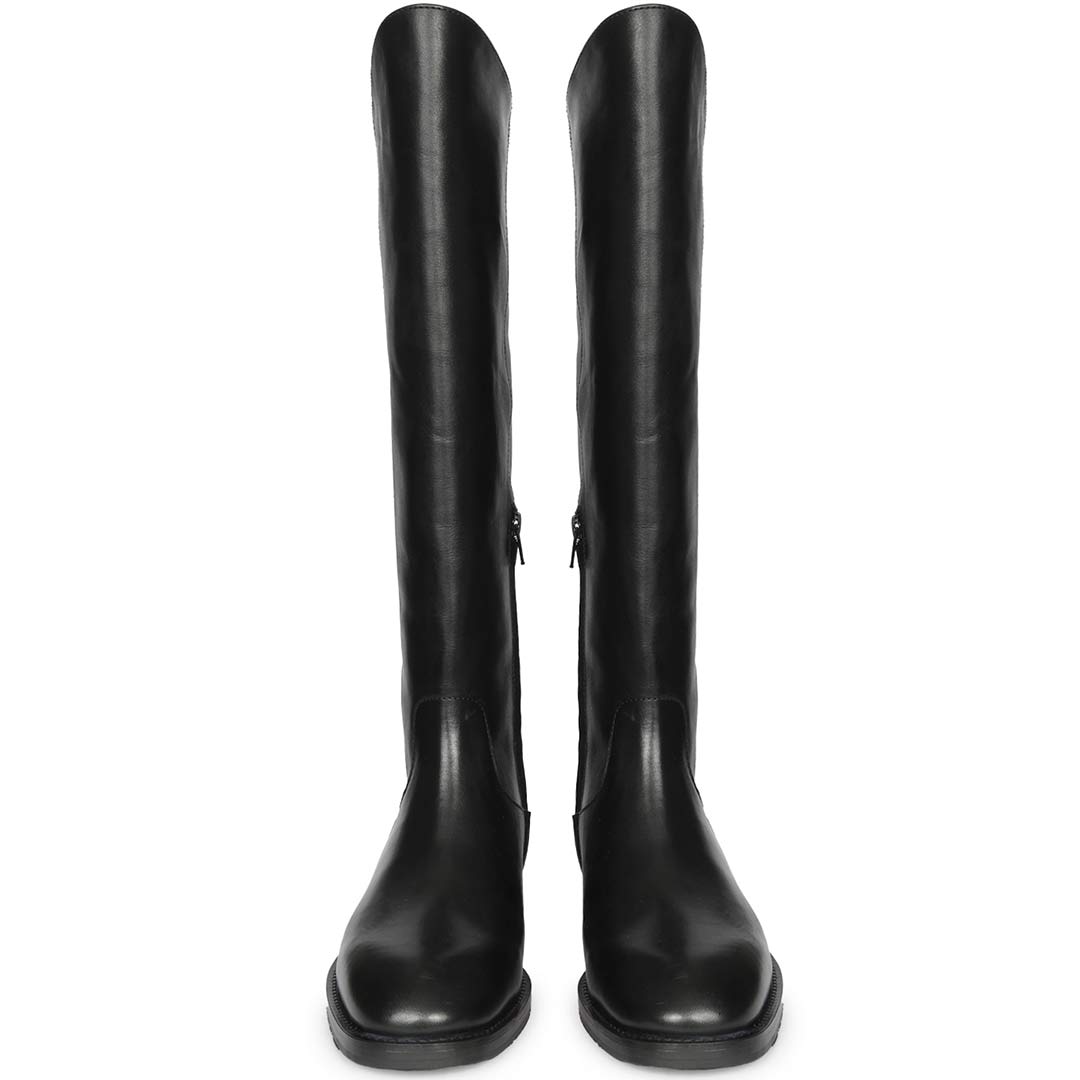 Saint  Black  Knee High Boots