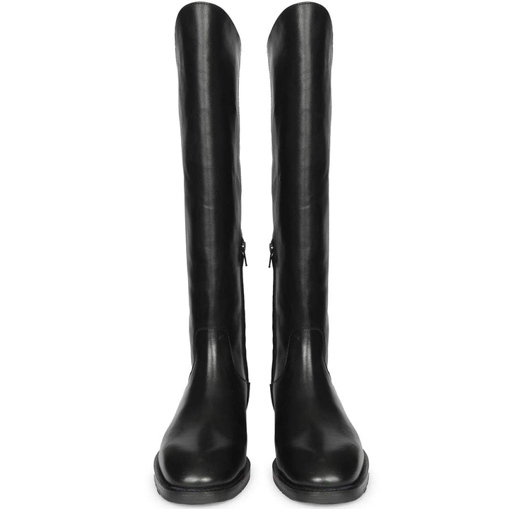 Saint  Black  Knee High Boots